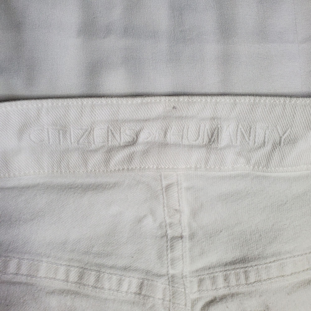 Citizens of Humanity Arielle midrise slim white jeans 29 - Picture 6 of 16